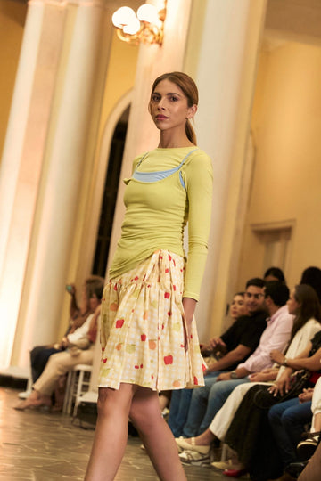 FRUITY WRAP SKIRT