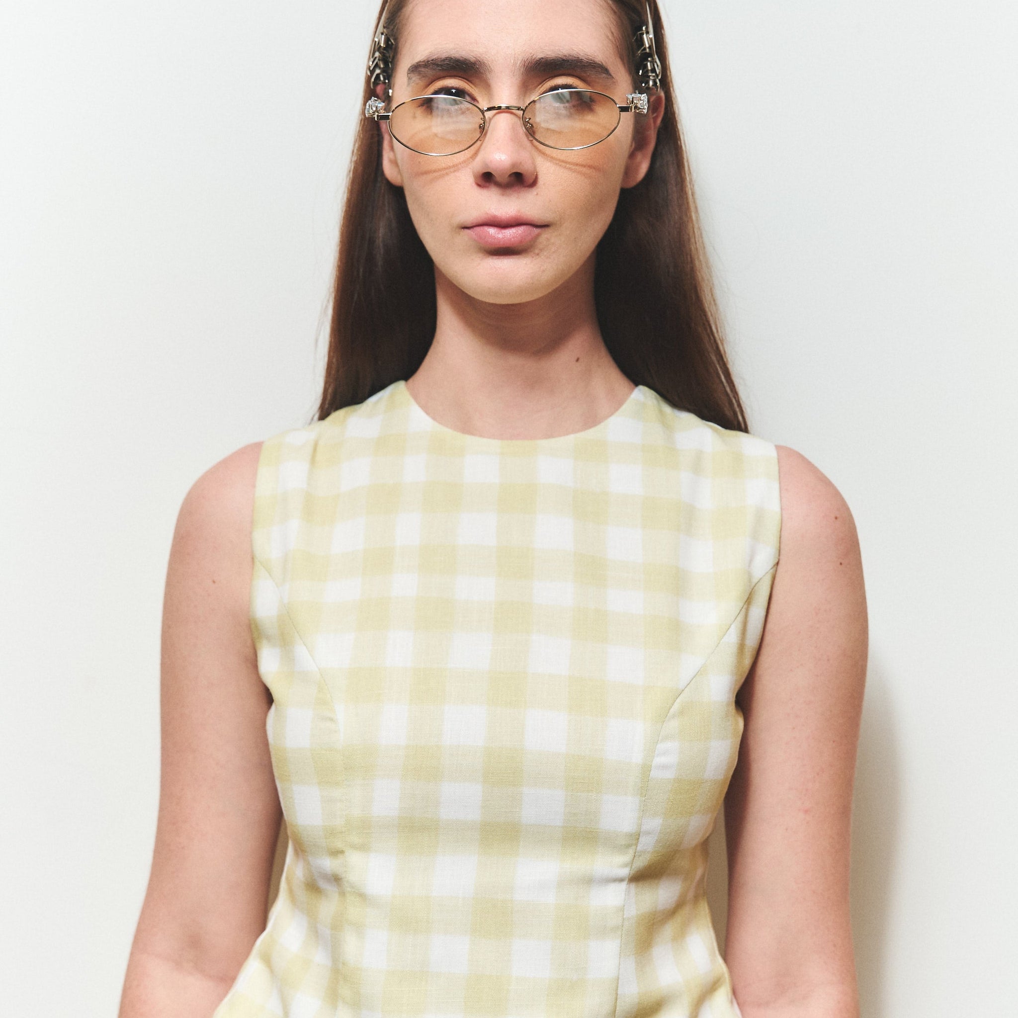 LIME TIE-BACK TOP